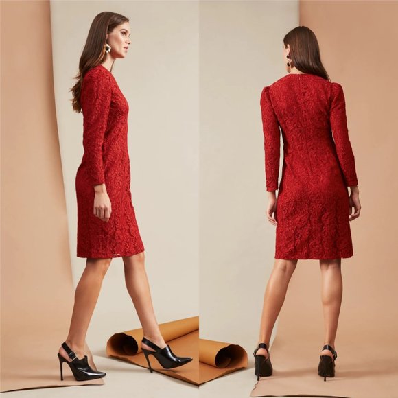 Sachin & Babi Amelie Lace Pattern Knee-Length Dress - Picture 2 of 12